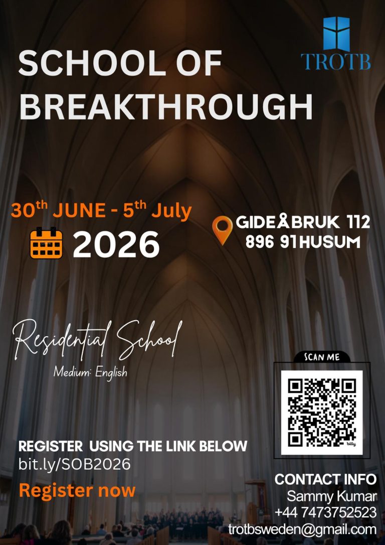 School of Breakthrough - Sweden 2026